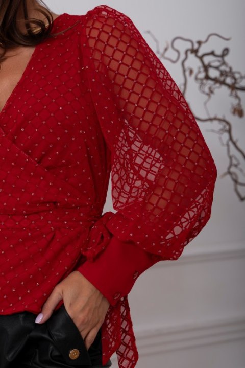 Bluzka AMY tiul - Czerwona - M/L