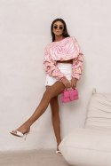 Bluza REMY print - Pink zebra - UNI