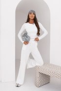 Komplet SHIRA długi rękaw - Ecru - M/L