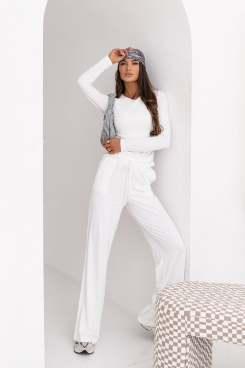 Komplet SHIRA długi rękaw - Ecru - M/L