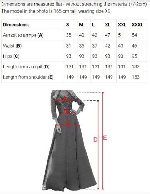 309-13 AMBER elegancka długa koronkowa suknia z dekoltem - PUDROWY RÓŻ Numoco