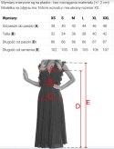 425-16 MATILDE Rozkloszowana sukienka midi z kopertowym dekoltem i krótkim rękawkiem - beżowa w groszki Numoco