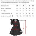 657-1 Elegancka sukienka midi z kopertowym dekoltem i tiulowymi rękawami - czarna Numoco