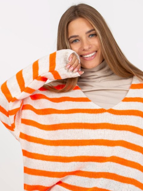 Sweter-TW-SW-BI-M59.25-pomarańczowy