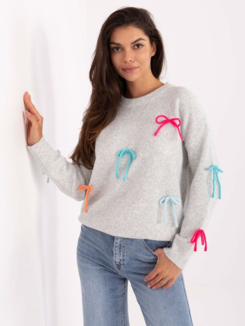 Sweter-PM-SW-SC82.41-jasny szary
