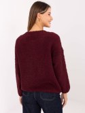 Sweter-MI-SW-3WB219.21-bordowy