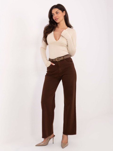 Spodnie jeans-VM-SP-BQ9621-60.84-brązowy