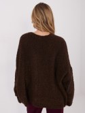 Sweter-CH-SW-72981.05P-ciemny brązowy