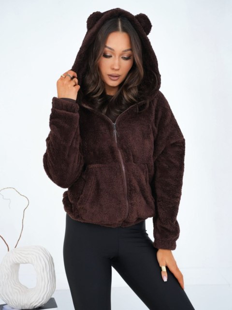 Bluza-CS-BL-BT1030.00P-ciemny brązowy