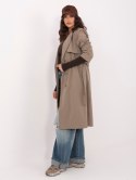 Płaszcz-IT-PL-FL8808.32-ciemny khaki