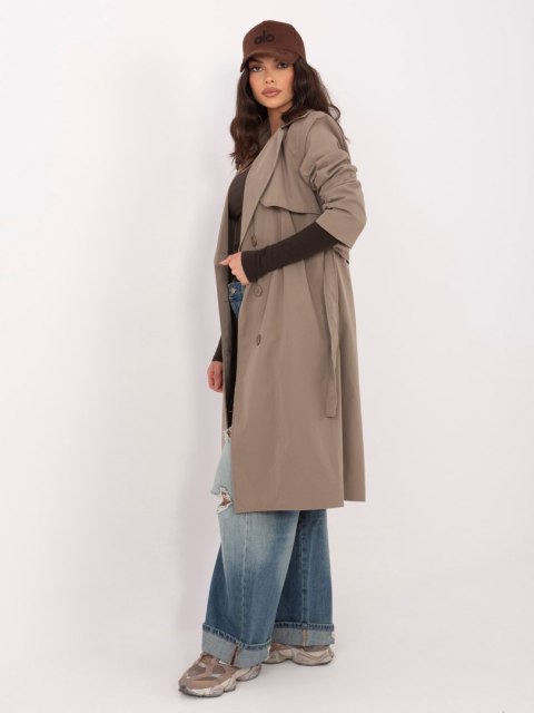 Płaszcz-IT-PL-FL8808.32-ciemny khaki