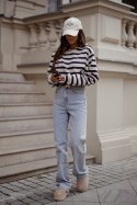 Bluza ERITH pasy - beż i granat - UNI