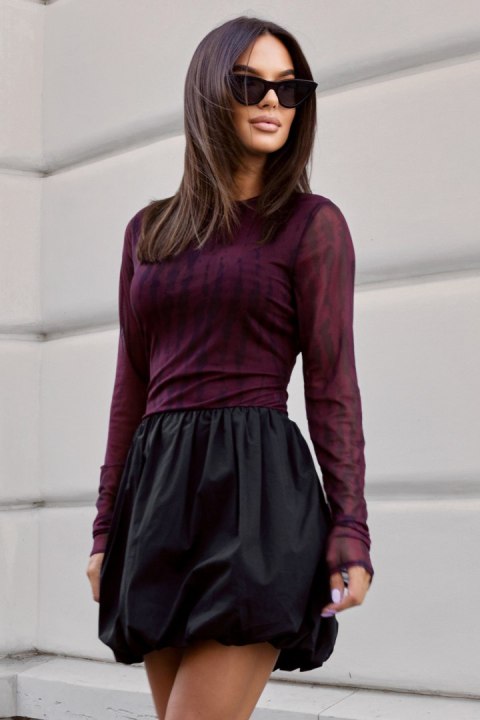 Sukienka CHERRY - Burgundy Claws - M/L