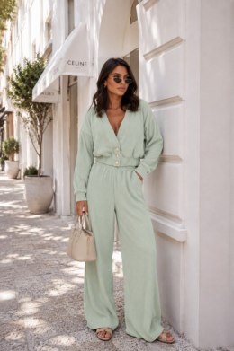 Komplet MEGGI sztruks - Matcha - M/L
