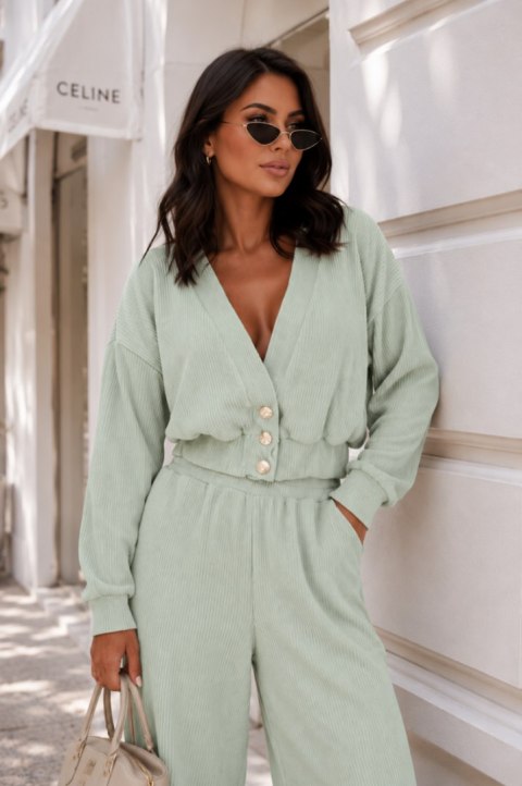 Komplet MEGGI sztruks - Matcha - XS/S