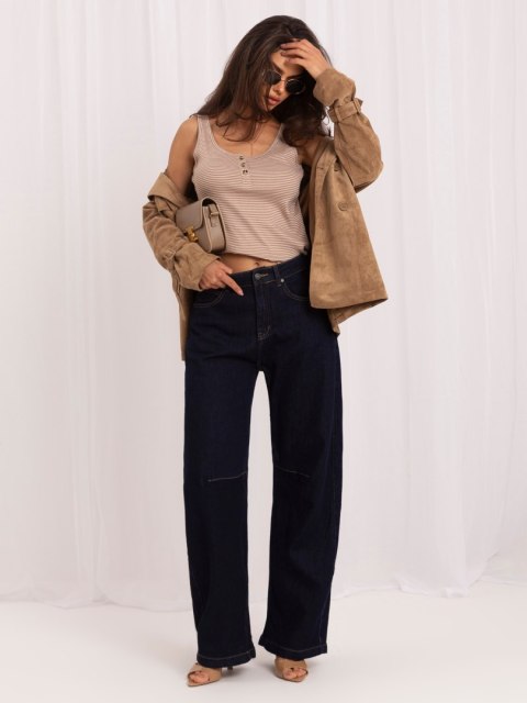 Spodnie jeans-IR-SP-K988.13-granatowy