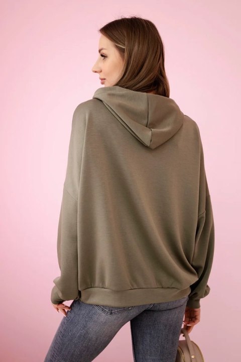 Bluza z kapturem masełko khaki