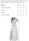 642-1 Gorsetowa ołówkowa sukienka midi z odkrytymi ramionami - czarna Numoco