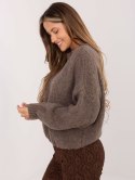 Sweter-MI-SW-1909.68-ciemny bezowy