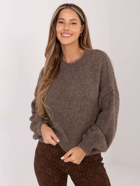 Sweter-MI-SW-1909.68-ciemny bezowy