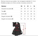 688-1 LIORA Elegancka trapezowa sukienka mini z kołnierzykiem - jasny beż Numoco