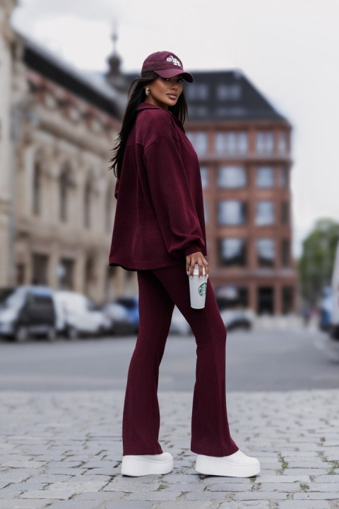 Komplet BLAIR sztruks - Bordo - M/L