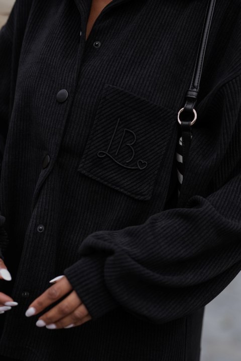 Komplet BLAIR sztruks - Czarny - M/L