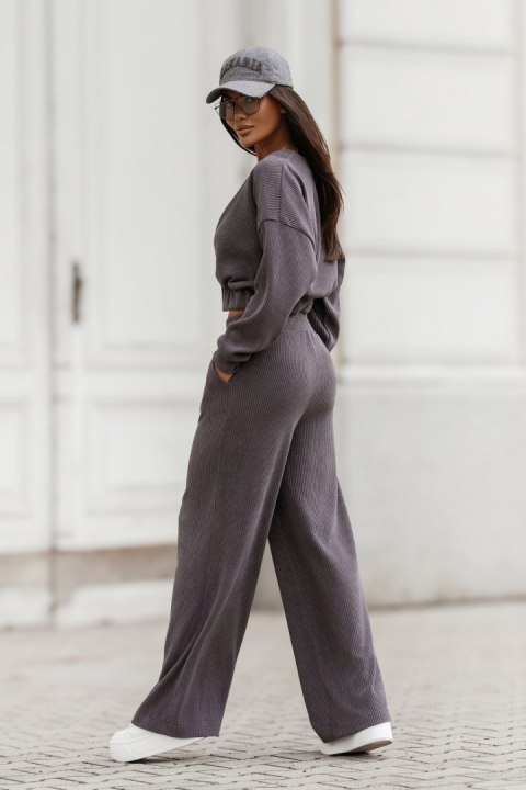 Komplet MEGGI sztruks - Grafit - M/L