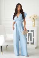 Błękitny Kombinezon Z Zakrytymi Ramionami 289-08 - Baby blue