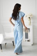 Błękitny Kombinezon Z Zakrytymi Ramionami 289-08 - Baby blue