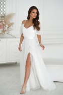Maxi Hiszpanka W Kolorze Ecru 310-04 - Ecru