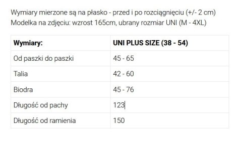 654-7 Długa połyskująca sukienka plus size z dekoltem i transparentnym rękawkiem - granatowa Numoco basic