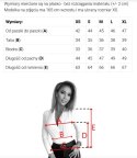 375-11 Stylowe kobiece BODY z kopertowym dekoltem - brąz mokka Numoco