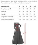 694-2 MIRELLA Elegancka rozkloszowana sukienka maxi z cekinowymi rękawami - czekoladowy brąz Numoco