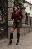Bluzka CLAIRE - Bordo - M/L
