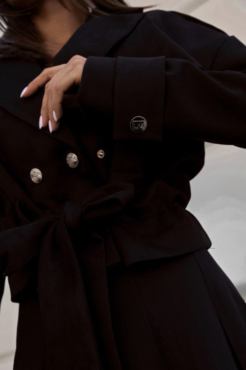 Kurtka trench LONDON - Czarny - L