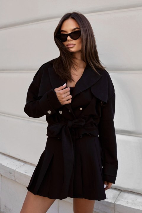 Kurtka trench LONDON - Czarny - L