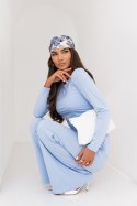 Komplet SHIRA długi rękaw - Błękitny - M/L