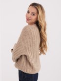 Sweter-MI-SW-1215.51-ciemny bezowy