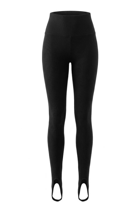 Czarne legginsy z zapiętką MIRA
