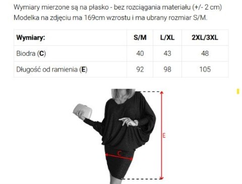 402-11 Wygodna sukienka typu nietoperz z długim rękawkiem - mleczna czekolada Numoco