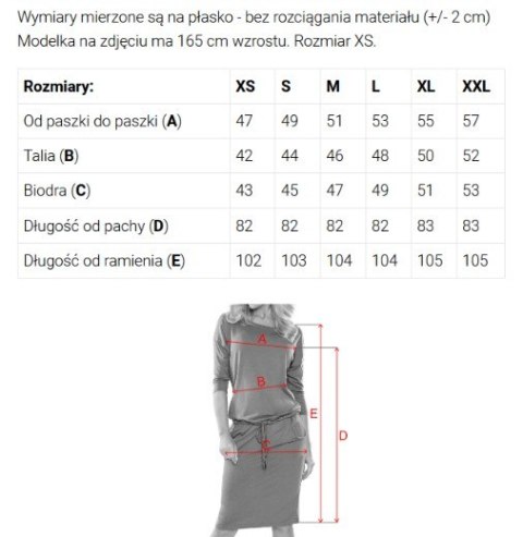 13-173 Sportowa sukienka midi z kieszonkami i wiązaniem w pasie - brąz mokka Numoco