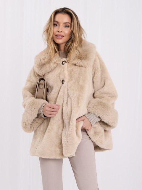 Płaszcz-IT-PL-2217.99-jasny beżowy