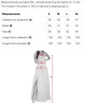 362-11 JUSTINE Szyfonowa sukienka maxi z kopertowym dekoltem i rozcięciem - dojrzała śliwka Numoco