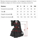657-3 Elegancka sukienka midi z kopertowym dekoltem i tiulowymi rękawami - bordowa Numoco